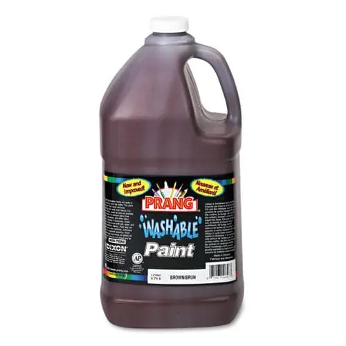 Prang® Washable Paint, Brown, 1 gal Bottle