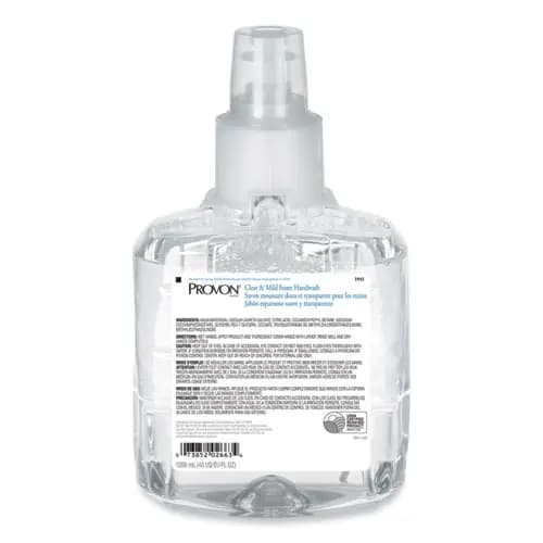 PROVON® Clear and Mild Foam Hand Wash Refill, Unscented, 1,200 mL, 2/Carton