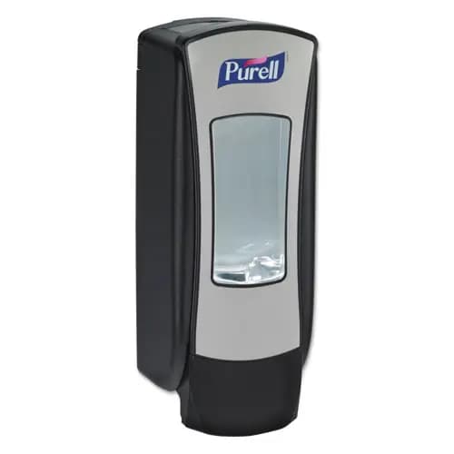 PURELL® ADX-12 Manual Dispenser, Chrome/Black, 1,200 mL, 6/Carton
