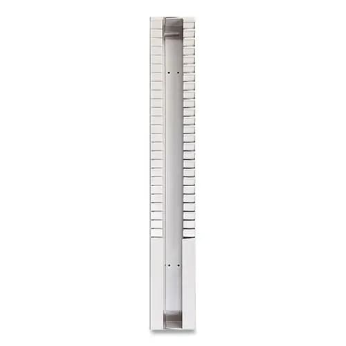Pyramid Technologies Time Card Rack, 25 Pockets, Plastic, Light Gray
