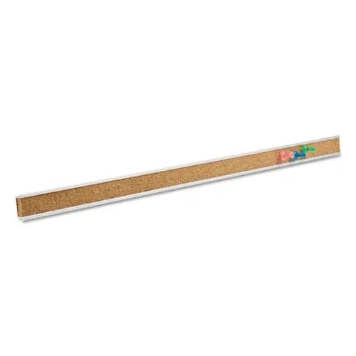 Quartet® Bulletin Bar I, Brown/Silver, 1" x 48"