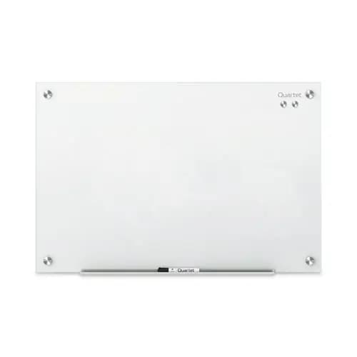 Quartet® Infinity Magnetic Glass Marker Board, 24" x 18", White Surface