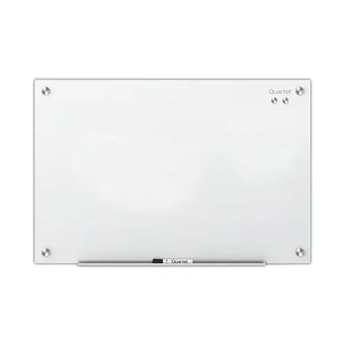 Quartet® Infinity Magnetic Glass Marker Board, 48" x 36", White Surface