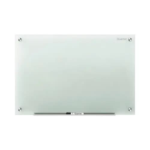 Quartet® Infinity Magnetic Glass Marker Board, 72" x 48", White Surface