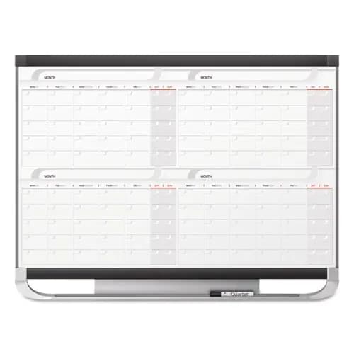 Quartet® Prestige® 2 Magnetic Total Erase® Four-Month Calendar