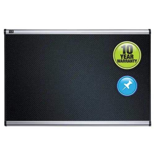 Quartet® Prestige® Black Embossed Foam Bulletin Board