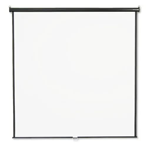 Quartet® Wall or Ceiling Projection Screen, 84 x 84, White Matte Finish