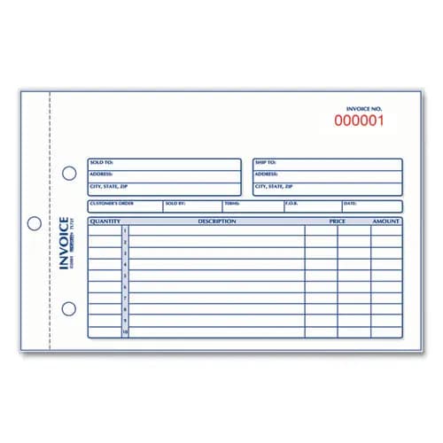 Rediform® Invoice Book, Two-Part Carbonless, 50 Forms