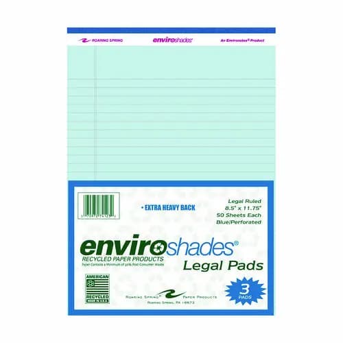 Roaring Spring® Enviroshades® Legal Notepads