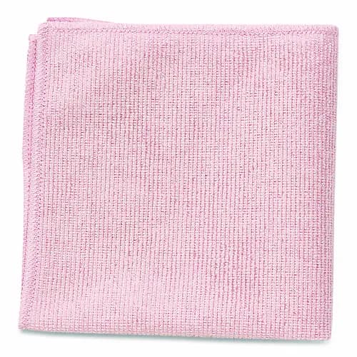 Rubbermaid® Commercial Microfiber Cleaning Cloths, Pink, 24/Pack