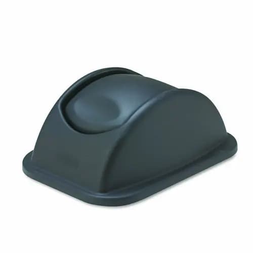 Rubbermaid® Commercial Rectangular Free-Swinging Plastic Lid, Black