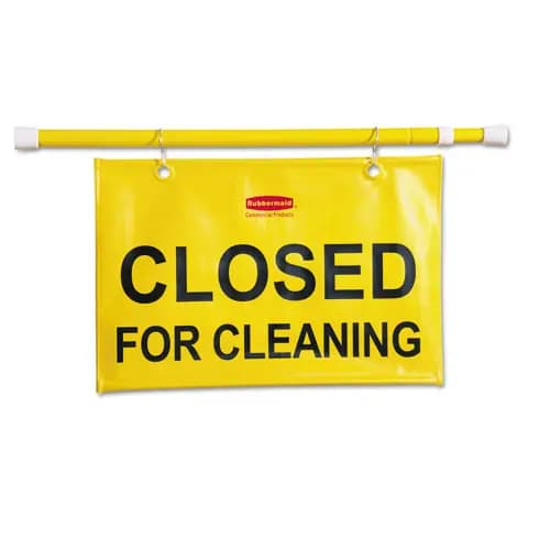 Rubbermaid® Commercial Site Safety Hanging Sign, Yellow