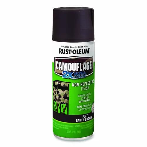 Rust-Oleum® Camouflage Spray Paint, Flat Earth Brown, 12 oz Aerosol Can
