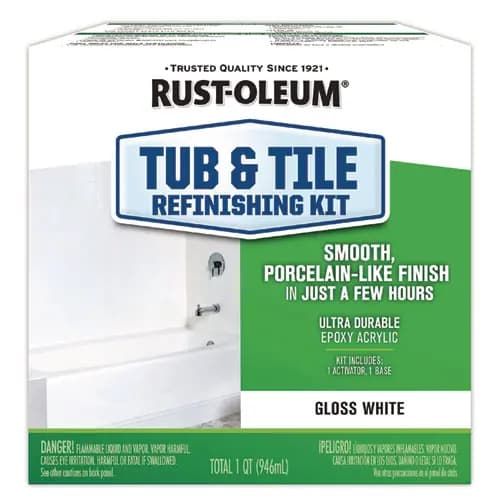 Rust-Oleum® Specialty Tub and Tile Refinishing Kit, Gloss White, Quart