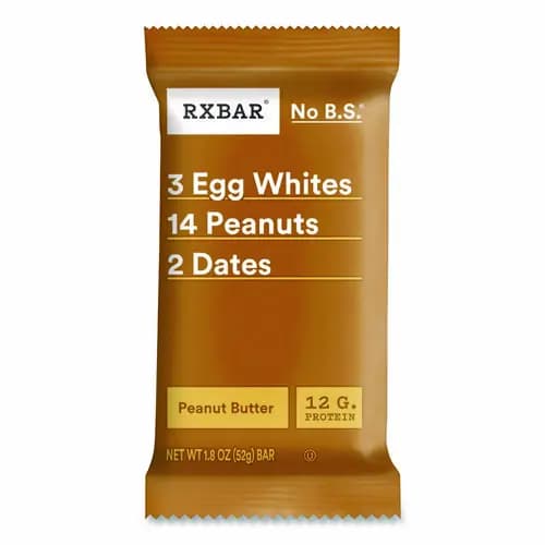 RXBAR® Adult Bars, Peanut Butter, 1.83 oz, 12/Box