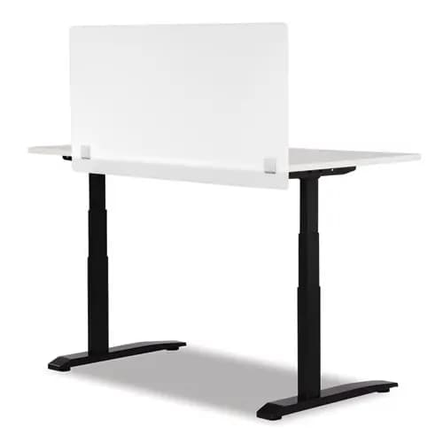 Safco® 7516 Series Wellness Panel, Acrylic, White, 47.5" x 2.5" x 23.5"