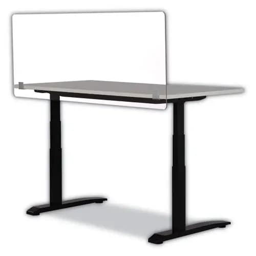 Safco® 7517 Series Wellness Panel, Clear Acrylic, 59.5" x 2.5" x 23.5"