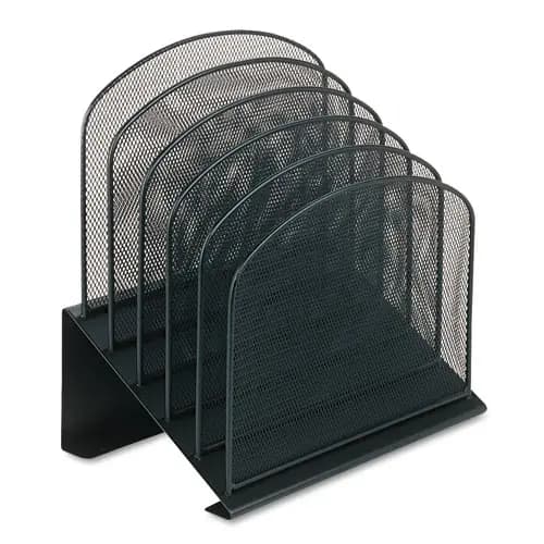 Safco® Onyx™ Mesh Desk Organizer with Tiered Sections