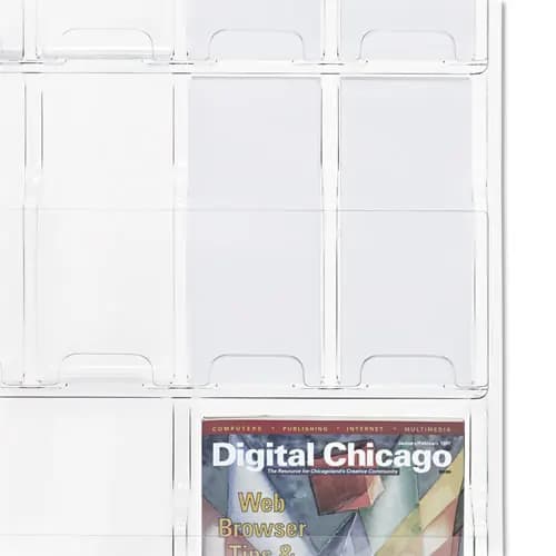 Safco® Reveal™ Clear Literature Displays