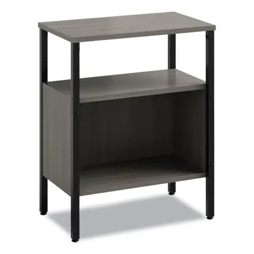 Safco® Simple Storage, Two-Shelf, Gray, 23.5"W x 14"D x 29.6"H