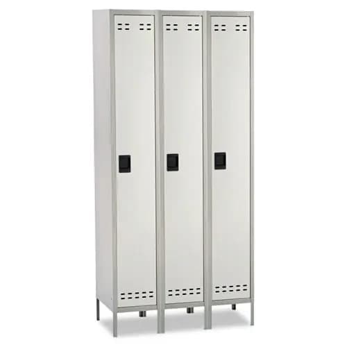 Safco® Single-Tier, Three-Column Locker, Two-Tone Gray