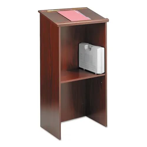 Safco® Stand-Up Lectern, Mahogany