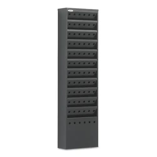 Safco® Steel Magazine Rack, 11 Compartments, Black