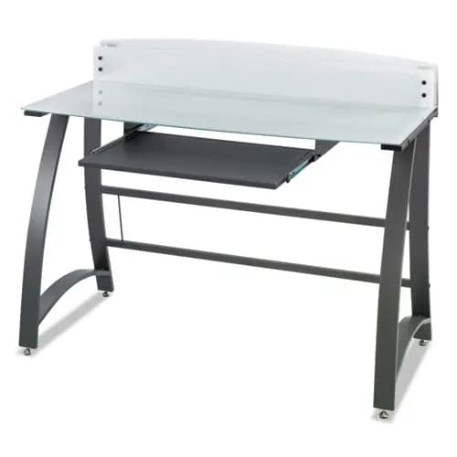 Safco® Xpressions 47" Computer Desk, Frosted/Black
