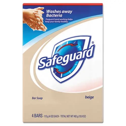 Safeguard™ Deodorant Bar Soap, Light Scent, 4 oz, 48/Carton