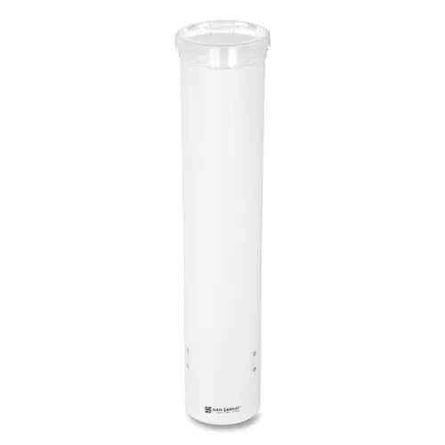 San Jamar® Small Pull-Type Water Cup Dispenser, White, 5 oz Capacity