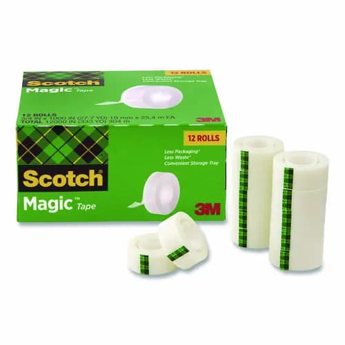 Scotch® Magic Tape Cabinet Pack, Clear, 12 Rolls