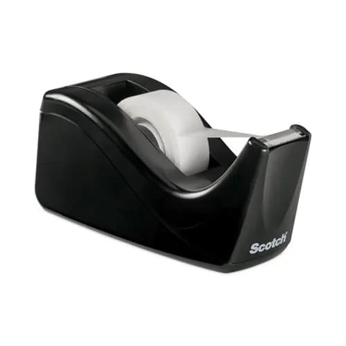 Scotch® Value Desktop Tape Dispenser, 1" Core, Two-Tone Black