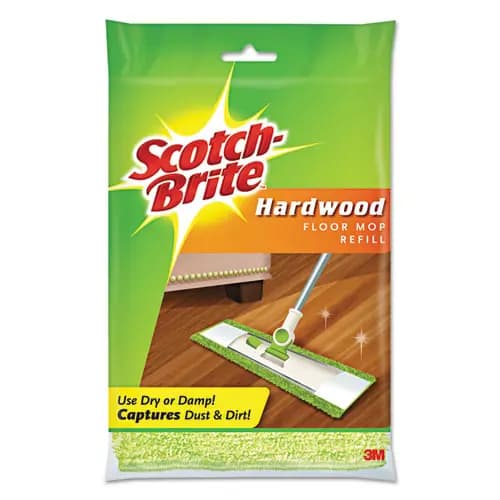 Scotch-Brite® Hardwood Floor Mop Refill, Microfiber