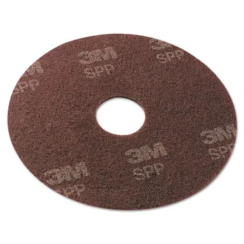 Scotch-Brite™ Surface Preparation Pad, 20" Diameter, Maroon, 10/Carton