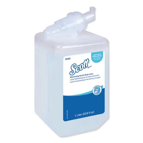 Scott® Moisturizing Hand and Body Lotion, Fresh Scent, 1 L Bottle, 6/Carton