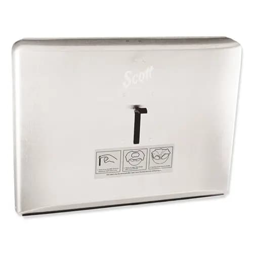 Scott® Personal Seat Cover Dispenser, Stainless Steel