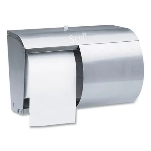 Scott® Pro Coreless SRB Tissue Dispenser, Stainless Steel, 10.13" x 6.4" x 7"