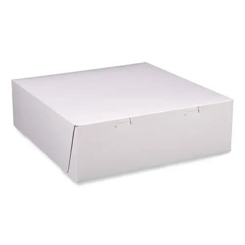 SCT® Bakery Boxes, Standard, 12 x 12 x 4, White, Paper, 100/Carton