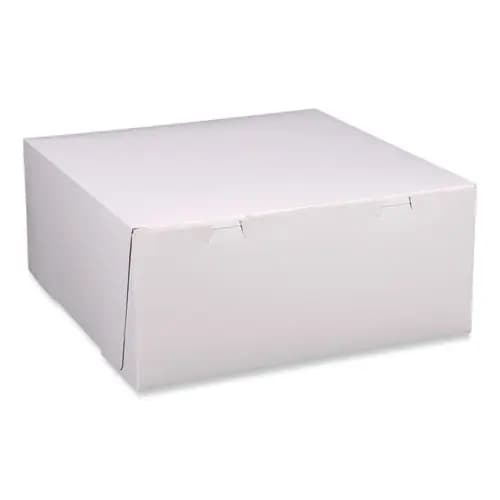 SCT® Bakery Boxes, 12 x 12 x 5, White, Paper, 100/Carton