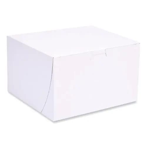 SCT® Bakery Boxes, 8 x 8 x 5, White, Paper, 100/Carton