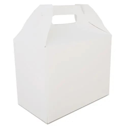 SCT® Carryout Barn Boxes, 10 lb, White, Paperboard, 150/Carton