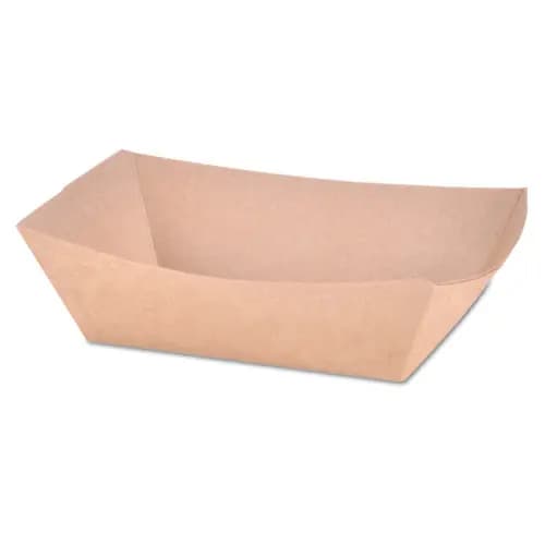 SCT® Eco Food Trays, 1 lb Capacity, Brown, Paper, 1,000/Carton