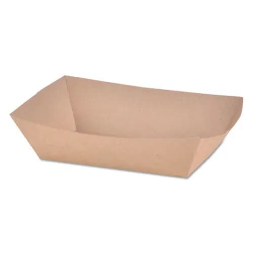 SCT® Eco Food Trays, 2 lb Capacity, Brown, Paper, 1,000/Carton