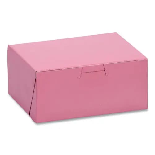 SCT® Pink One-Piece Non-Window Bakery Box