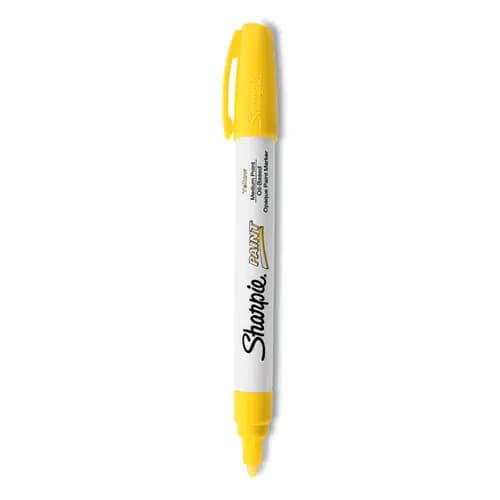 Sharpie® Permanent Paint Marker, Medium Bullet Tip, Yellow