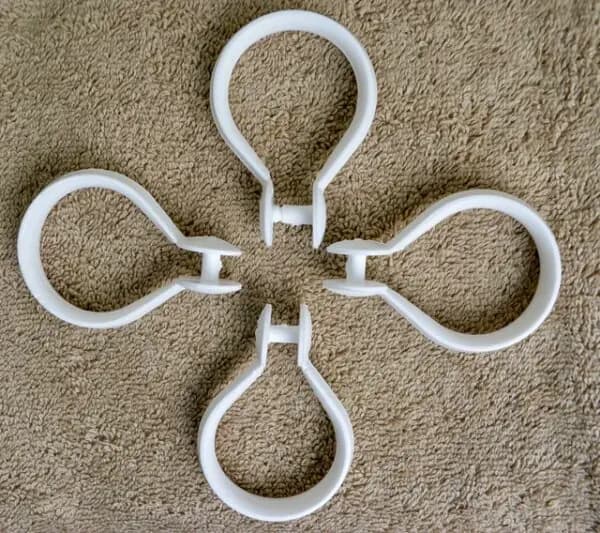 SHOWER HOOK SET-WHITE