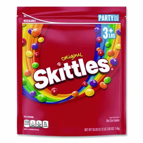 Skittles® Chewy Candy, Original Flavor, 54 oz Bag