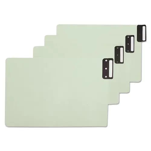 Smead 100% Recycled End Tab Pressboard Guides with Metal Tabs