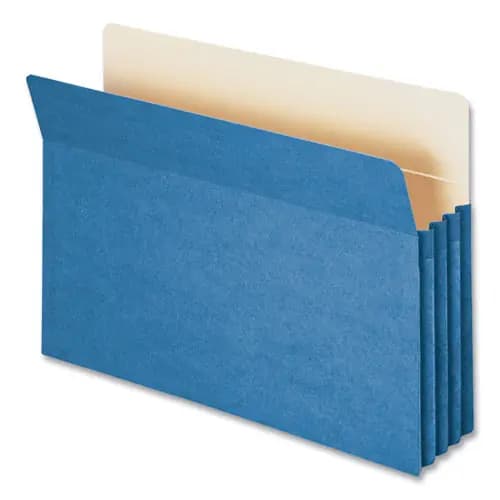 Smead Colored File Pockets, Legal Size, Blue