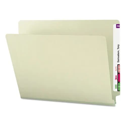 Smead Extra-Heavy Recycled Pressboard End Tab Folders